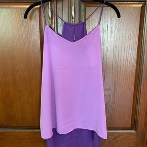 Express Reversible Strappy Purple Blouse SZ M